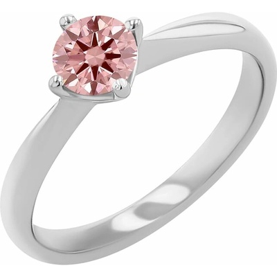 Eppi Zásnubný prsteň s certifikovaným fancy pink lab grown diamantom Maya RE45187