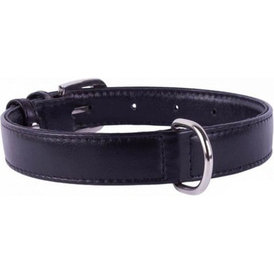 COLLAR Плосък кожен нашийник черен 27 - 36см, 15мм