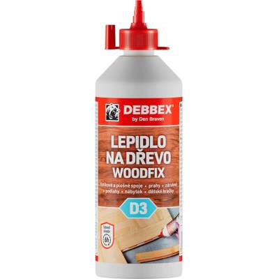 Debbex Woodfix D3 Lepidlo na dřevo 500 g transparentní