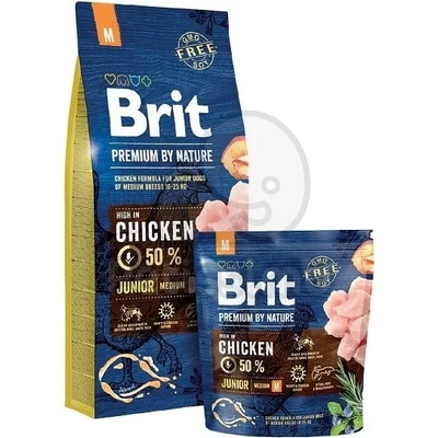 Brit Premium by Nature Junior Medium от пилешко месо 15 кг - срок на годност: 06.05. 2026