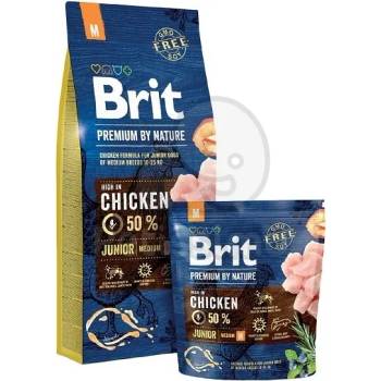 Brit Premium by Nature Junior Medium от пилешко месо 15 кг
