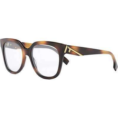 Fendi First Havana Square Eyeglasses