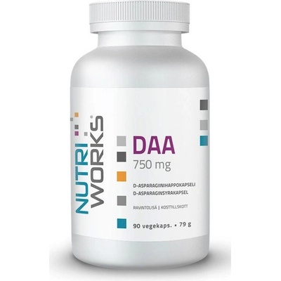 Nutriworks DAA D-ASPARTIC ACID 750 90 kapslí