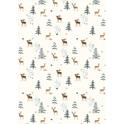 Takoy Panel na ušití deky Wellsoft fleece 140x200 jelen v lese