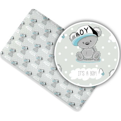 Ankras bavlna plachta prestieradlo s gumou It´s a BOY 60x120