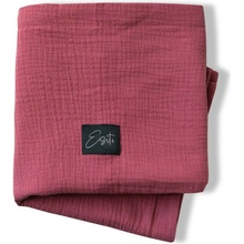 ESITO Mušelínová deka dvojitá Ruby red