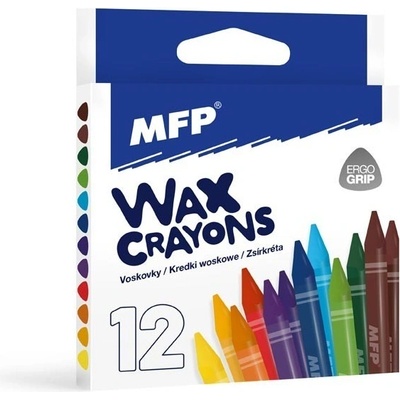 MFP voskovky 12 farieb trojhranné