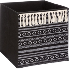 5five Simply Smart úložný box Tassel 31 x 31 x 31 cm čierna