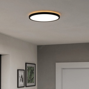 EGLO 901438-LED баня таванно осветление ROVITO 13, 9W/230V Ø30cm IP44 черно (EG901438)