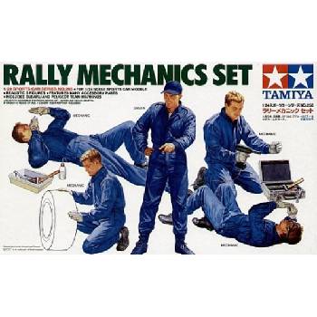 Figúrky mechanikov Rally 5 ks 1:24
