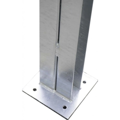 Kovový sloupek pro betonový plot 150 cm, průběžný, Zn
