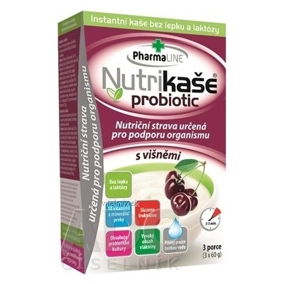 Nutrikaša Probiotic s višněmi 3 x 60 g