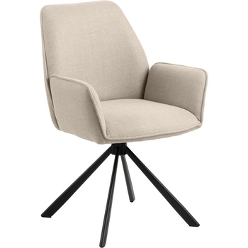 Actona Бежови тапицирани трапезни столове в комплект с подлакътници 2 бр. Glenda - Actona (0000107425)