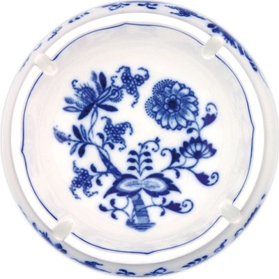 Český Porcelán Dubí Cibulák Popolník okrúhly s výrezmi 13cm Originálny