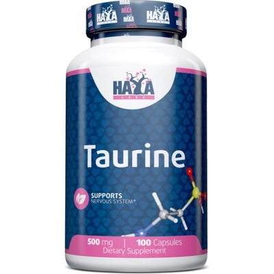 Haya Labs Taurine, 500 mg, 100 капсули, Haya Labs