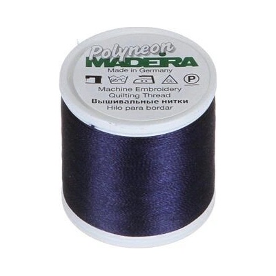 Vyšívací nitě PES Madeira Polyneon (400m) barva 1966 dark indigo