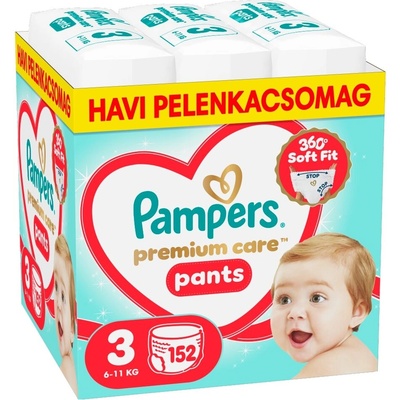 Pampers Premium Care Пелени тип гащички 6-11кг Миди 3 (152 бр. ) (80894764)