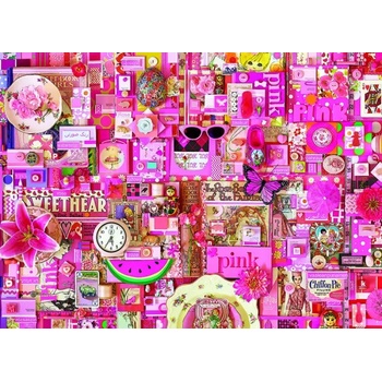 Image 1 of Cobble Hill - Puzzle The Rainbow Collection: Pink - 1 000 piese