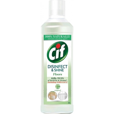 Cif Disinfect and Shine dezinfekčný a čistiaci prostriedok na podlahy 1 l