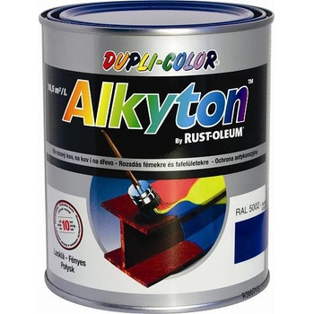 RUST OLEUM ALKYTON antikorózna farba na hrdzu 2v1 RAL 9006 strieborná 750 ml