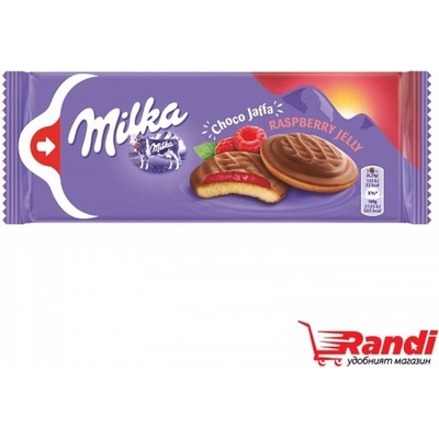 Milka Бисквити Milka choco jaffa малина 147гр