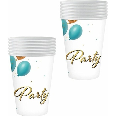 GODAN Papierové tégliky párty narodeniny 250 ml PG-KPAR
