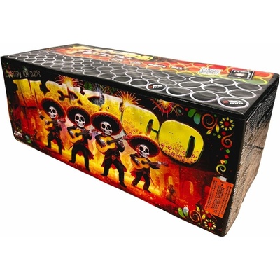 Kompaktný ohňostroj Mexico 109 rán 20 25 30 mm