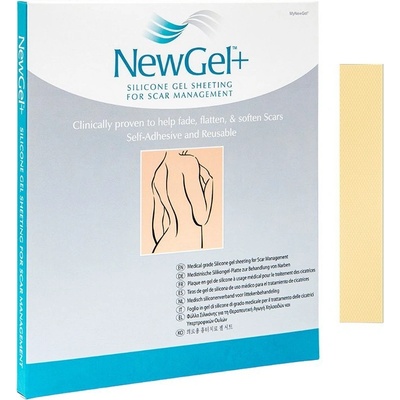 NewGel+ NG-101S New Gel+ Silikónová náplasť v tvare prúžka béžová 4 ks