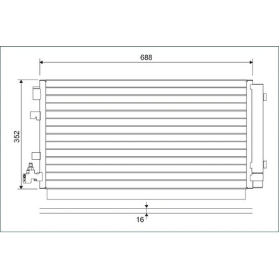Kondenzátor klimatizace VALEO 814094