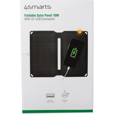 4smarts Сгъваем соларен панел, зареждащ вашето устройство директно от слънцето - 4smarts Foldable Solar Panel 10W USB-A Port (4S468578)