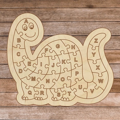 Sentop detské puzzle Dinosaurus a abeceda A ZET 26 dielikov H006