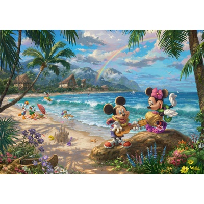 - Puzzle Thomas Kinkade: Disney: Minnie and Mickey in Hawaii - 1 000 piese