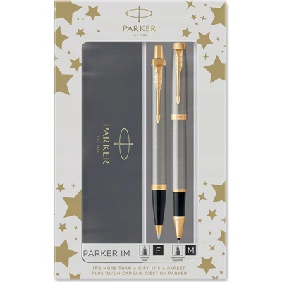 Parker Royal I.M. Brushed Metal GT 1501/2573217 sada keramického a kuličkového pera – Zboží Dáma