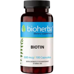 Bioherba Biotin 500 mcg [100 капсули]