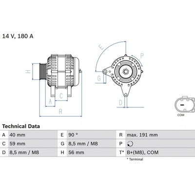 Generátor BOSCH 0 986 081 890