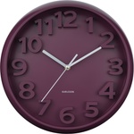 Karlsson Стенен часовник Elevated Classic Numbers, тъмнолилав (KA6052PU)