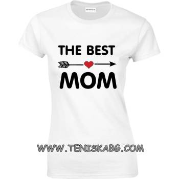 Image 1 of Fruit of the Loom Тениска с надпис - The best mom