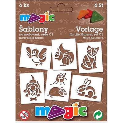 Magic papírové šablony na malování MALÁ ZVÍŘATA