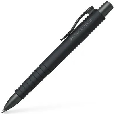 Faber-Castell Химикалка, 0, 7 мм, с бутон, черно перо, FABER-CASTELL "Poly Ball Urban", синя 241190 (241190)