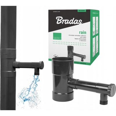 Bradas IBCLZ1-080-DGY Sběrač děšťové vody s ventilem 80mm