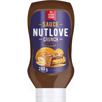 Allnutrition NUTLOVE SAUCE CRUNCH 280g Chrumkavé arašidy