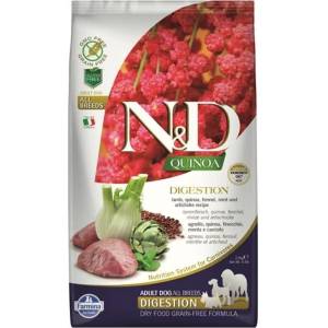 N&D N&D Quinoa Digestion Lamb All Breed - за израснали кучета от всички породи с агнешко, киноа, копър, мента и артишок