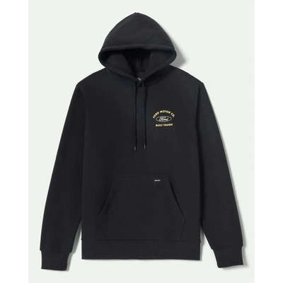 Brixton Ford Built Tough Fleece Hoodie Burnt Rubber
