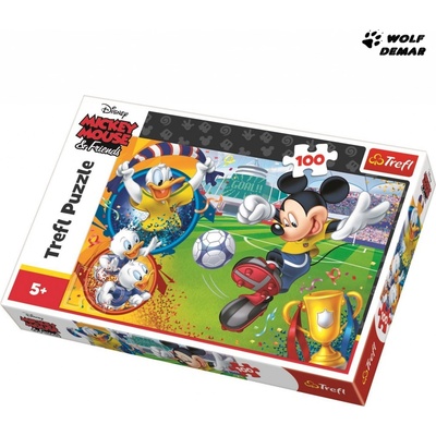 Trefl Mickey Mouse na fotbale 100 dílků