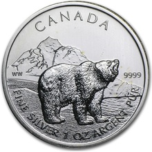 Royal Canadian Mint The Grizzly Canadian Wildlife 1 Oz