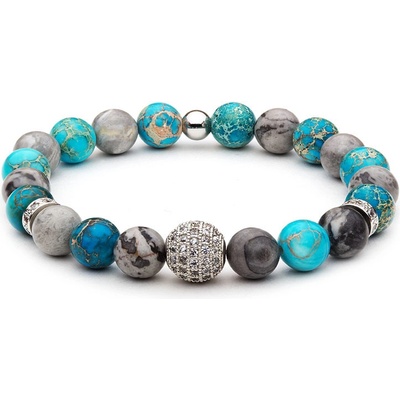 BudNej minerální Magic Ball z jaspisu a jaspisu regalitu MN1111