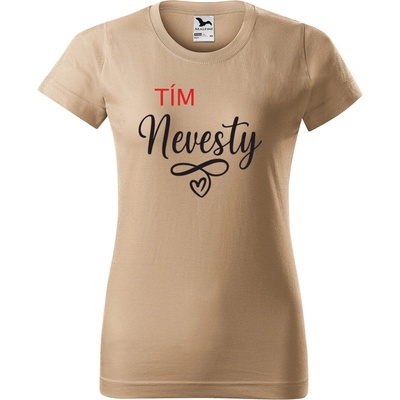 Handel Tričko Tím nevesty piesková