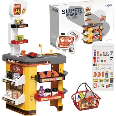 WOOPIE INTERAKTÍVNY SUPERMARKET OBCHOD PRE DETI DOPLNKY PRODUKTY