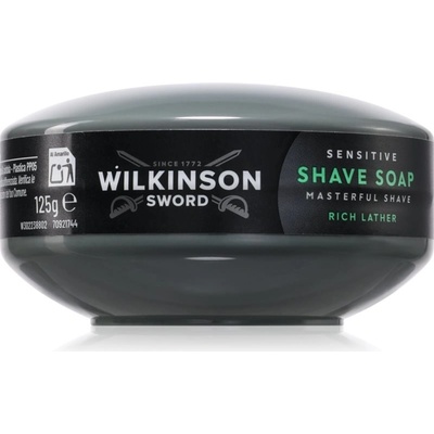 Wilkinson Sword Sensitive Shave Soap Rich Lather mydlo na holenie pre mužov 125 g