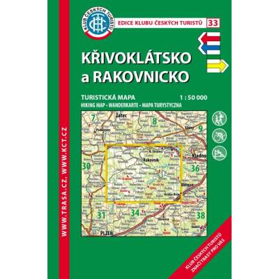KČT 33 Křivoklátsko, Rakovnicko 1:50 000